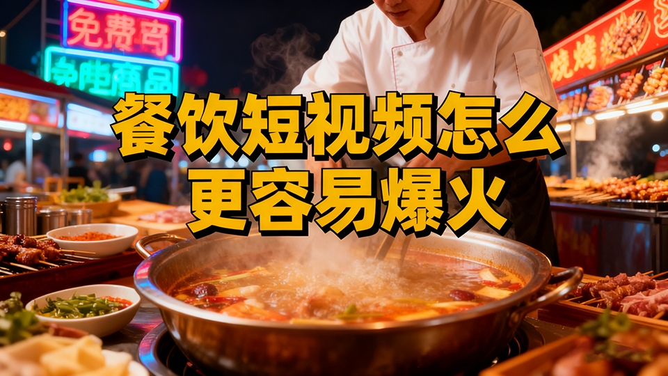 餐飲短視頻怎么更容易爆火，提高餐廳客流量？
